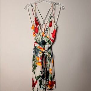 Alice + Olivia Susana floral faux wrap mini dress Size - 4